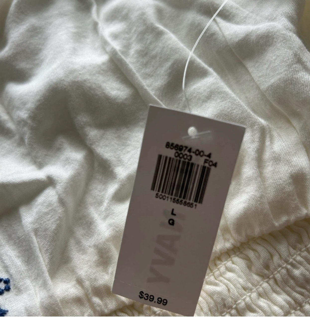 Old Navy Women's Embroidered Smocked Top - Size L - photo 2
