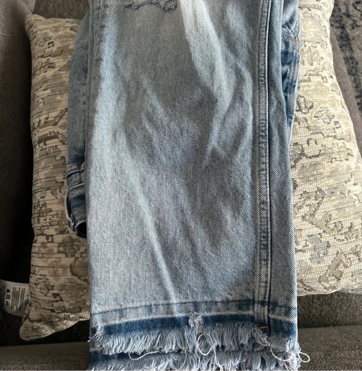 Old Navy High-Rise Slouchy Straight Jeans - Light Wash Size 12 - photo 3