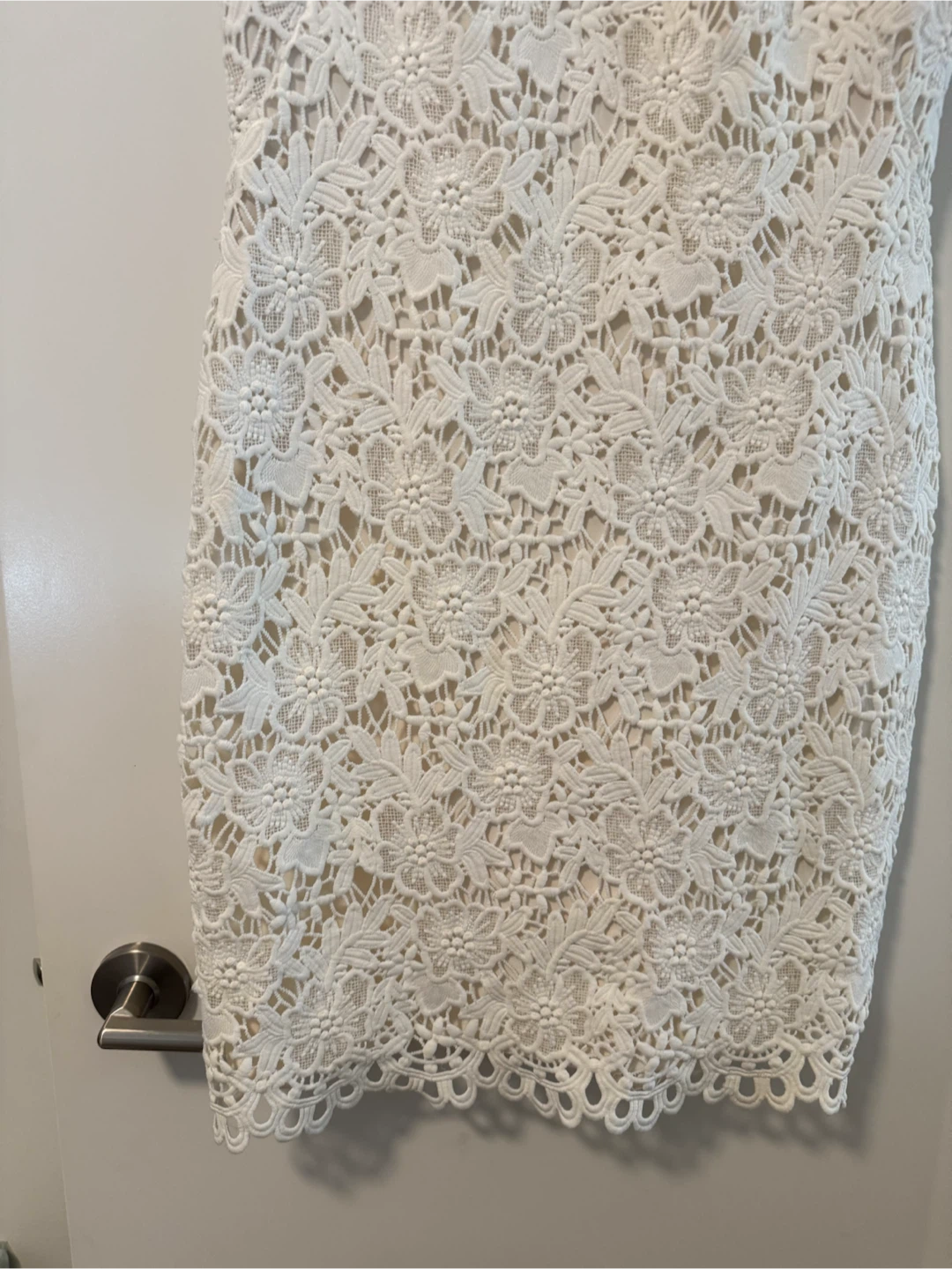 Lauren Ralph Lauren White Floral Lace Dress Size 10 - photo 5