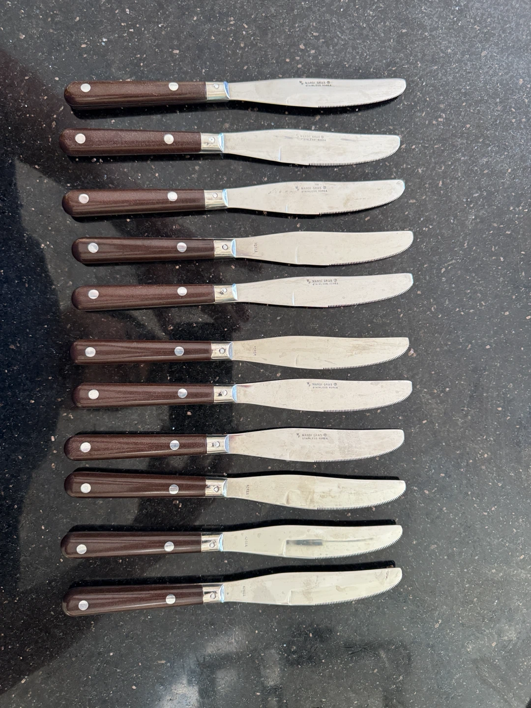Mardi Gras Steak Knives Set -10 Pcs- S/S by Korea