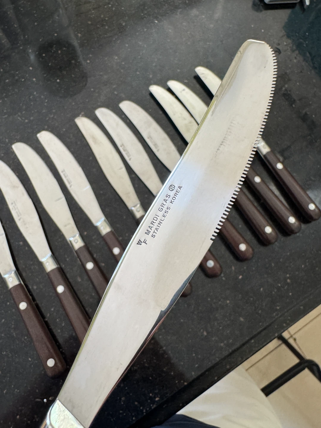 Mardi Gras Steak Knives Set -10 Pcs- S/S by Korea - photo 2