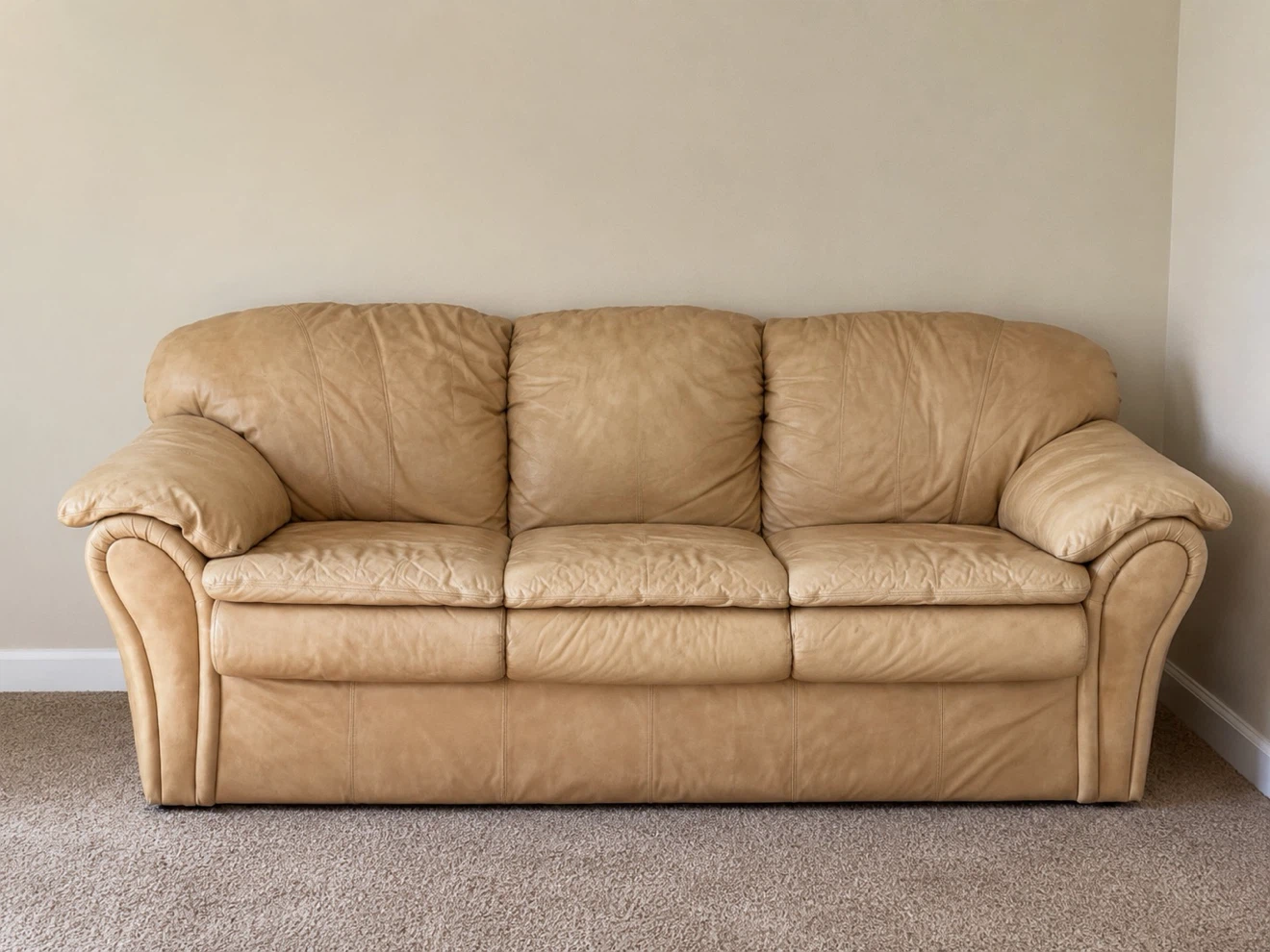 Tan Leather Sofa