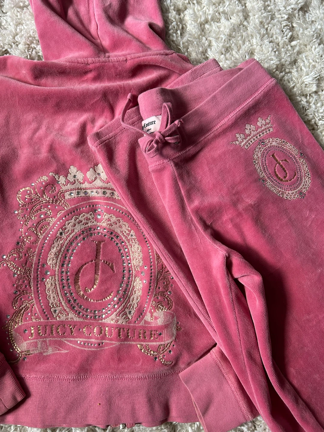 Juicy Vintage Pink Velour Set