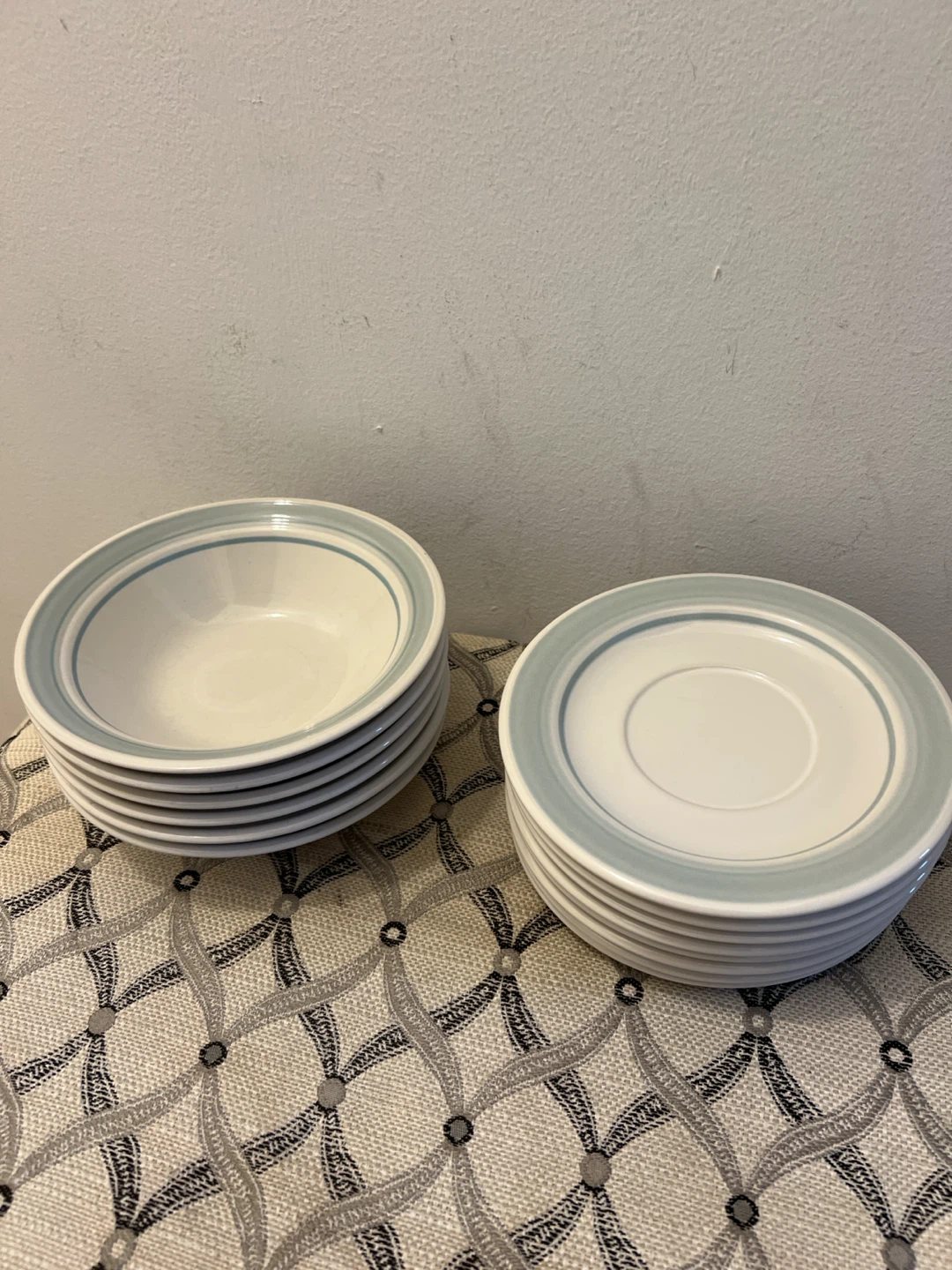 Set of 6 Bowls and 8 Saucers