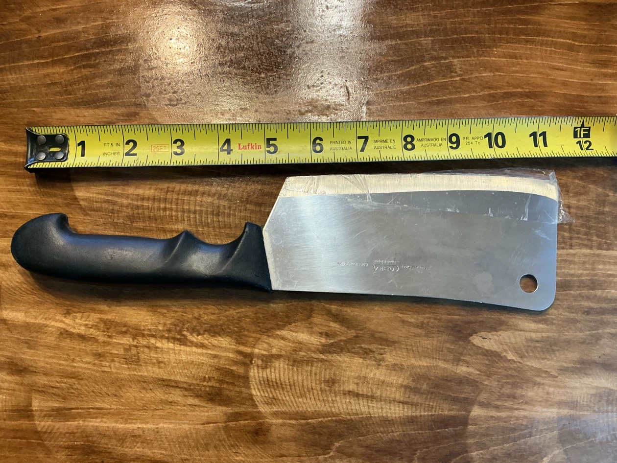 Cobra Japanese Stainless Steel Meat Cleaver - photo 2