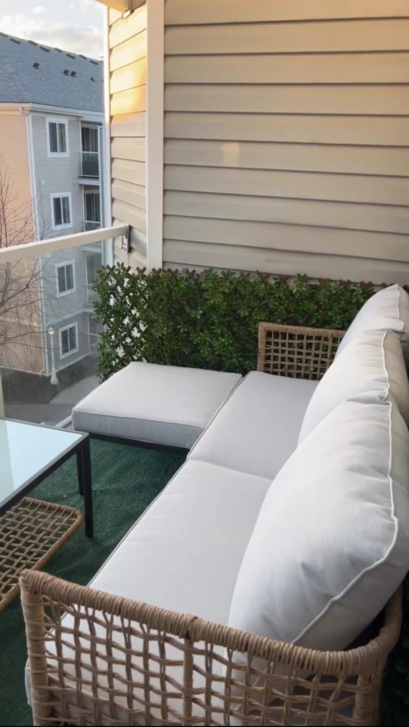 Outdoor Sectional Sofa and Coffee Table Set - photo 2