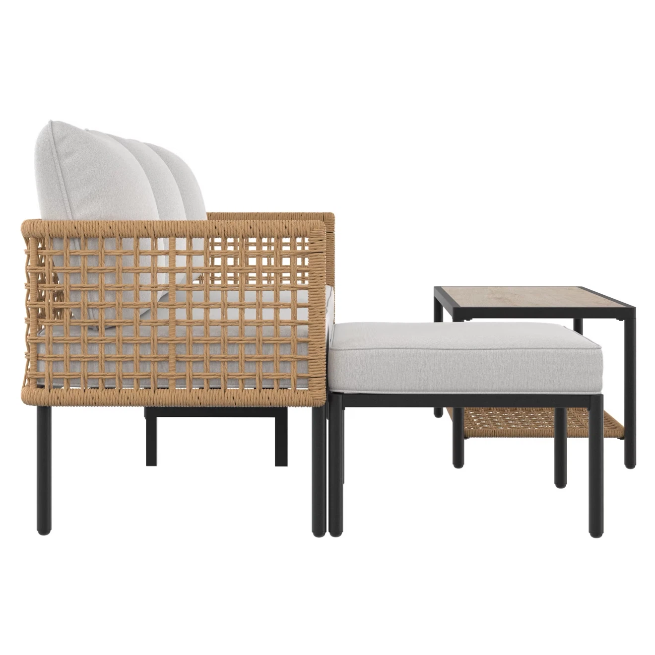 Outdoor Sectional Sofa and Coffee Table Set - photo 5