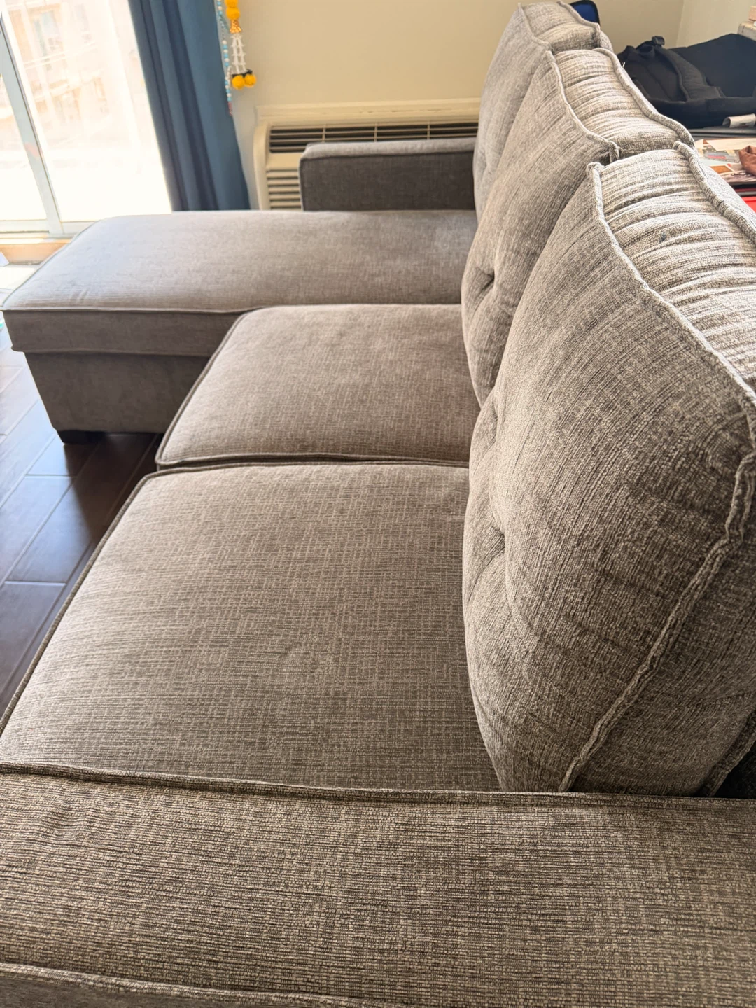 Grey Sectional Sofa with Storage - photo 4