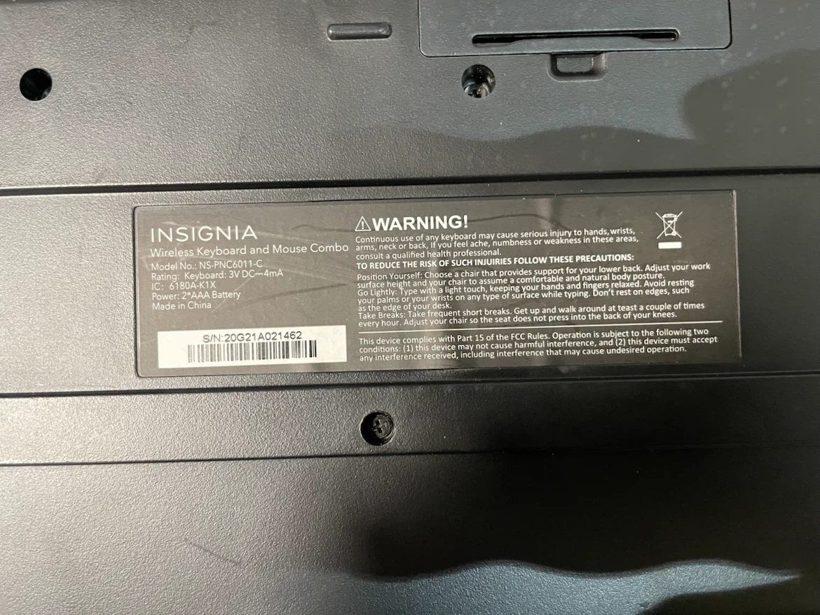 Insignia Wireless Keyboard and Mouse Combo - photo 4