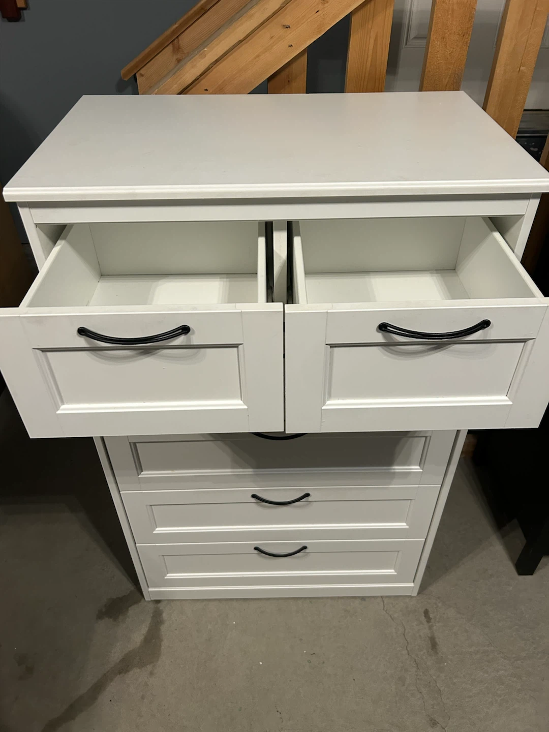 IKEA white tall dresser with 6 drawers - photo 2