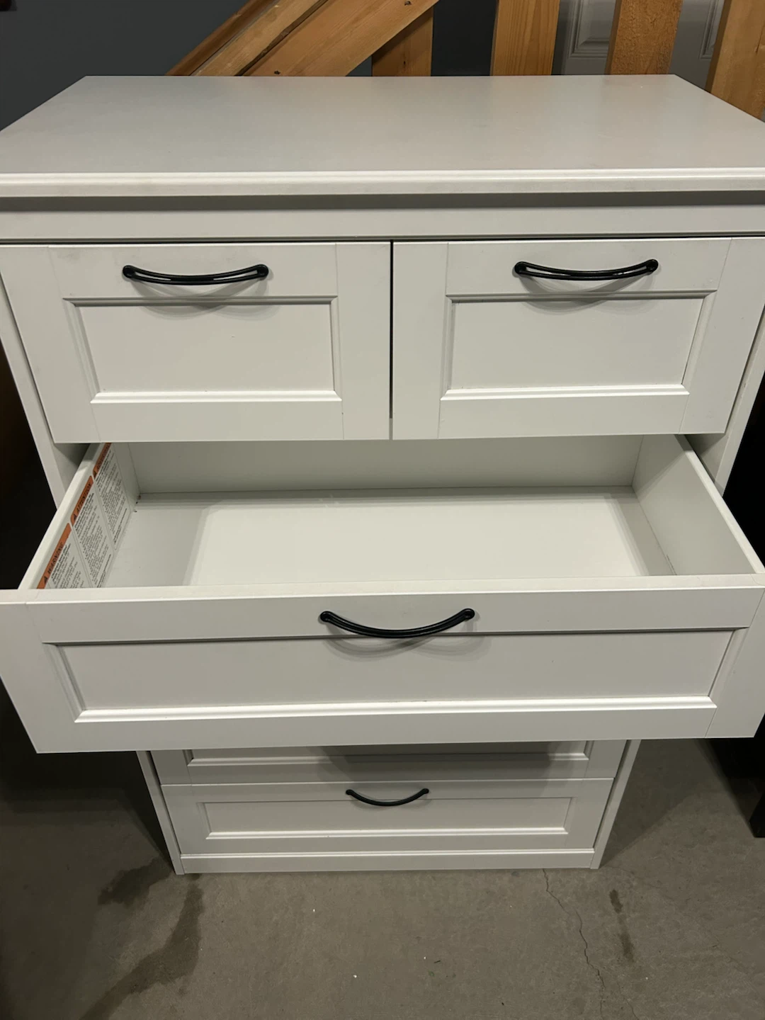 IKEA white tall dresser with 6 drawers - photo 3