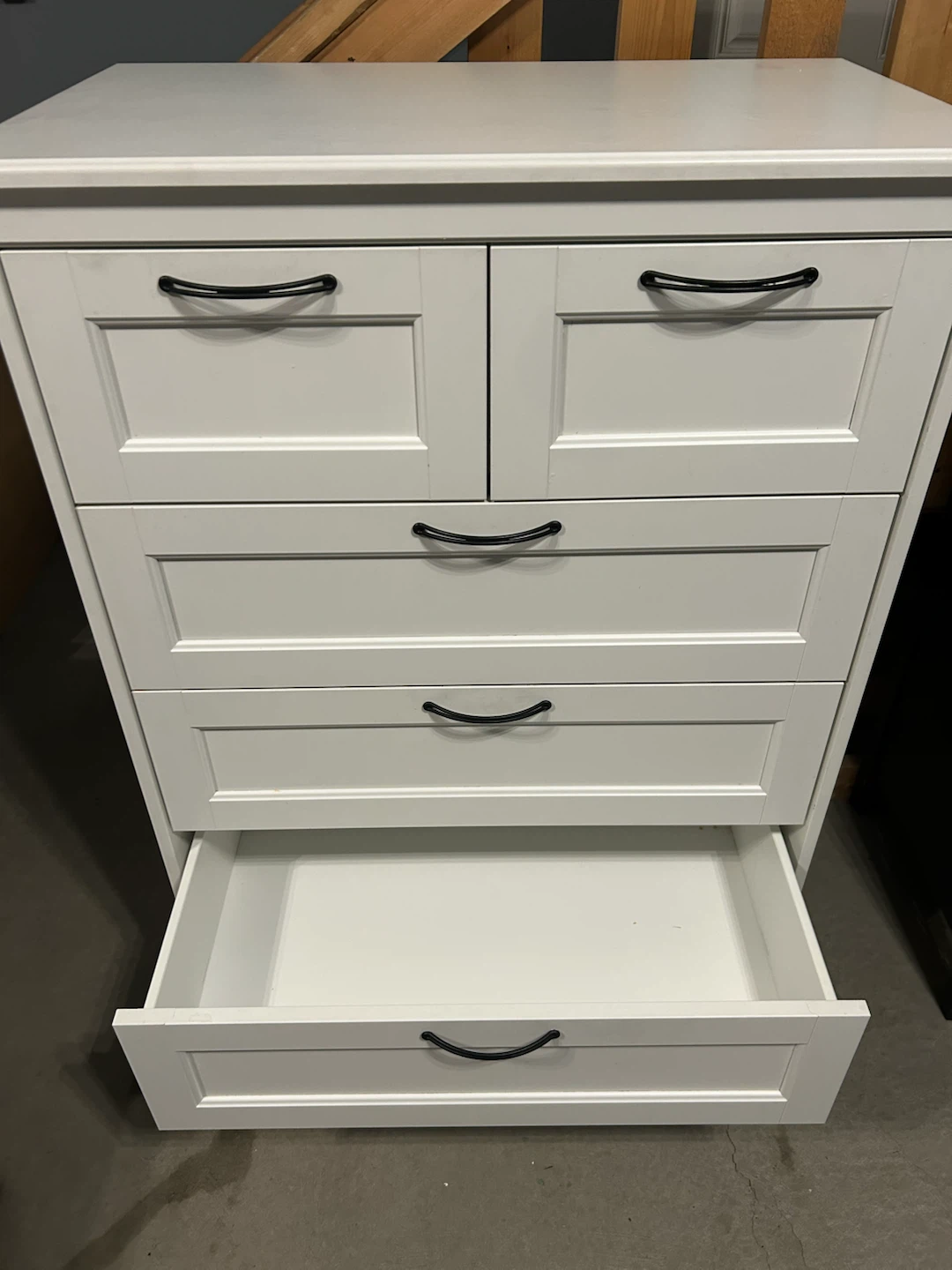 IKEA white tall dresser with 6 drawers - photo 4