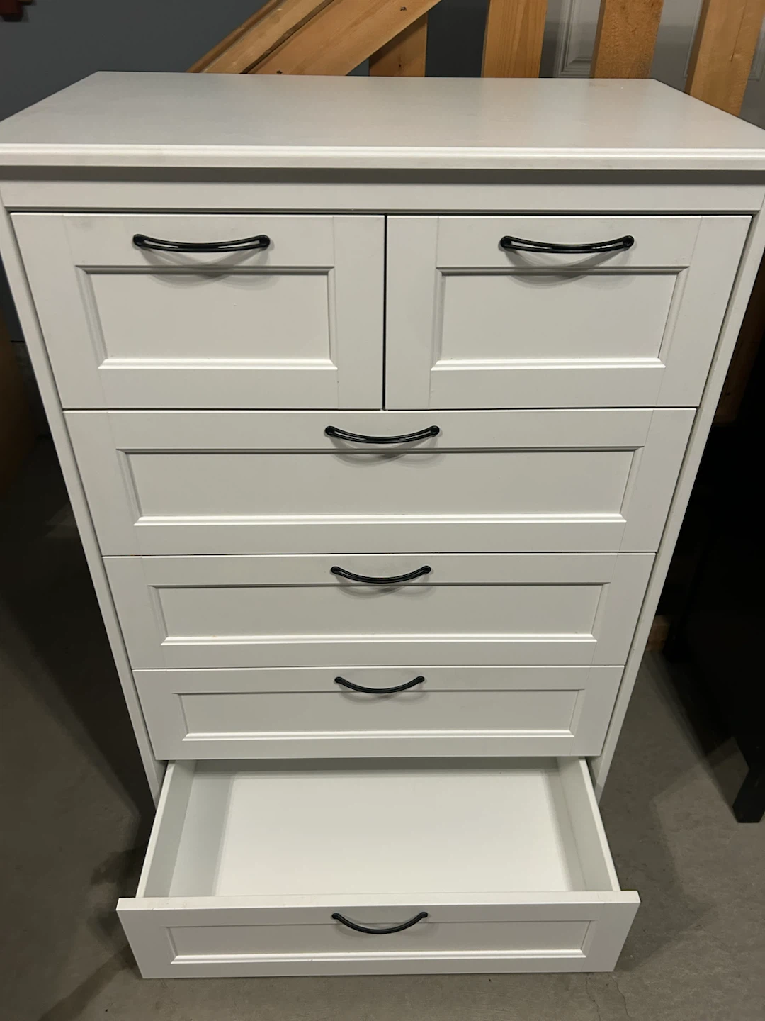 IKEA white tall dresser with 6 drawers - photo 5