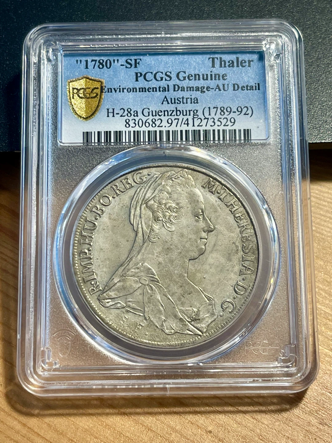 ✨✨1780 Thaler PCGS Genuine H-28a Guenzburg Austria