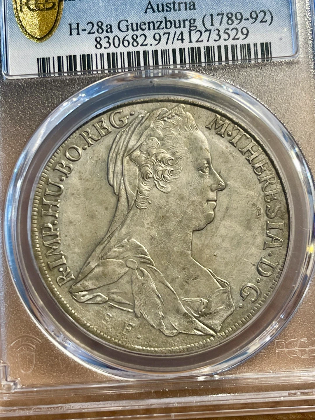 ✨✨1780 Thaler PCGS Genuine H-28a Guenzburg Austria - photo 3