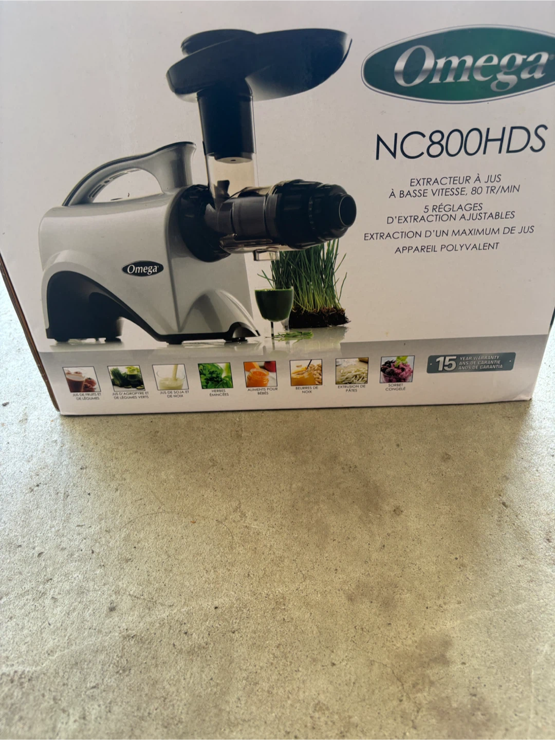 Omega NC800HDS Low Speed Juicer - photo 3