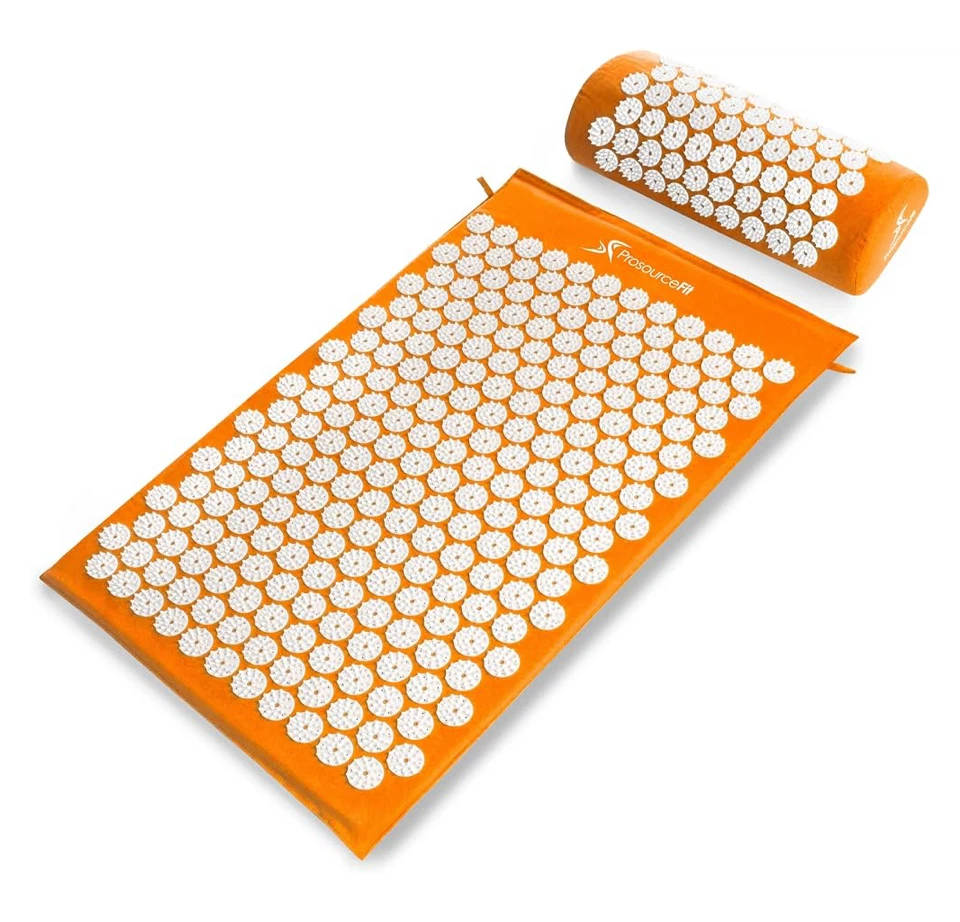 ProsourceFit Acupressure Mat and Pillow Set - Orange