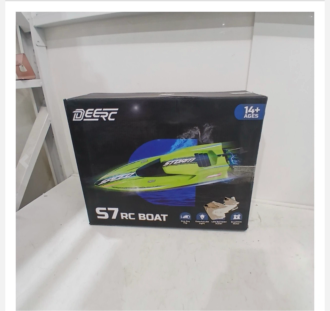 DEERC S7 RC Speed Boat 19" - Green - photo 5