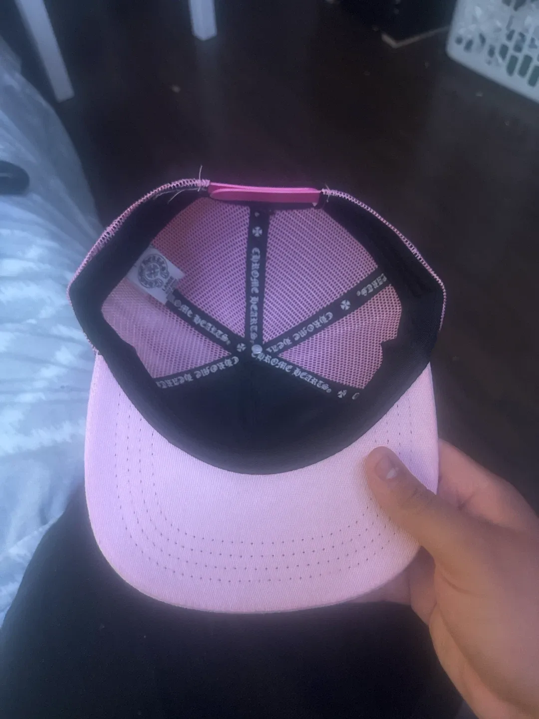 Chrome Hearts Pink White Trucker Hat - photo 2