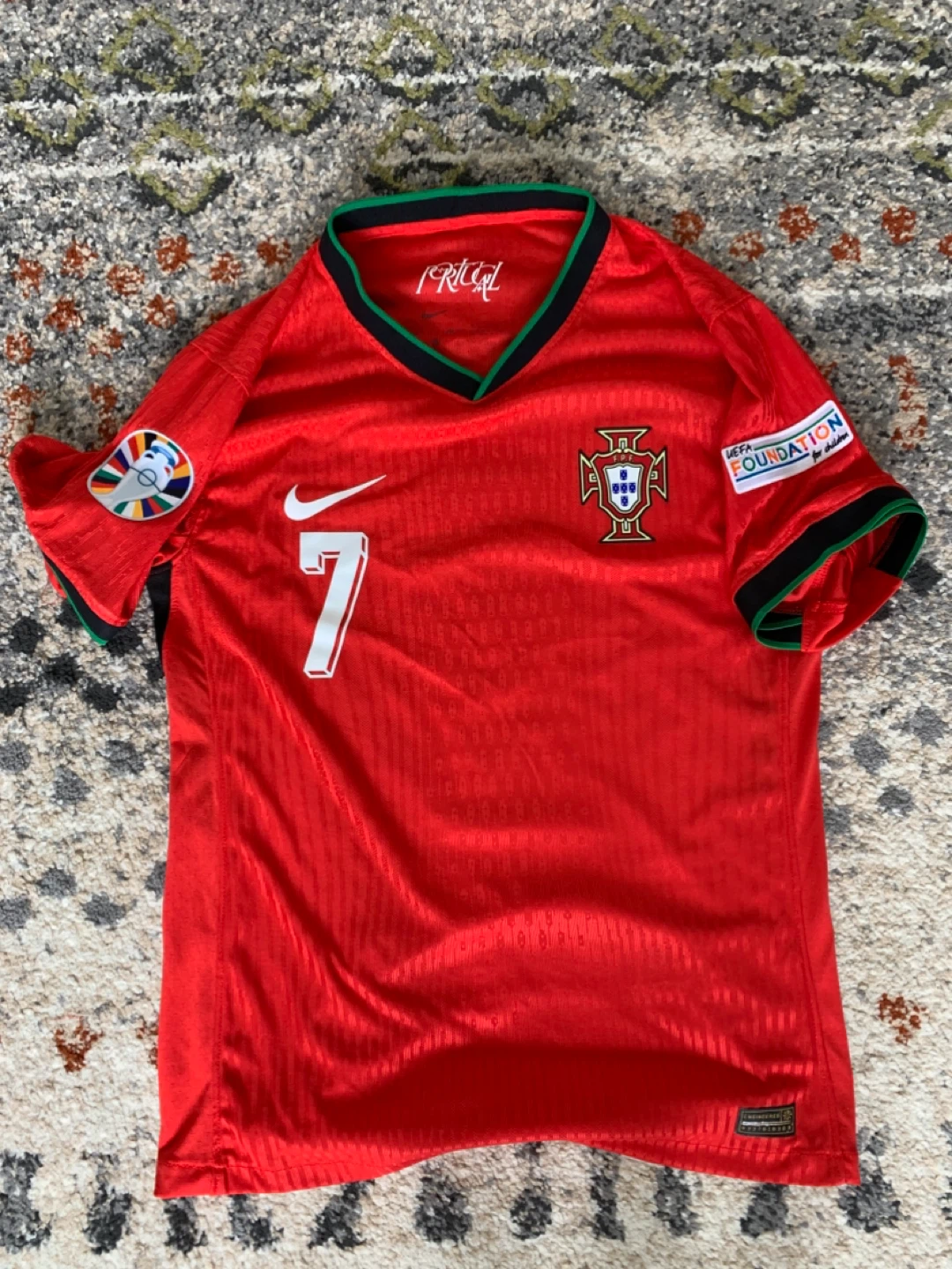 Euro 2024 Portugal Ronaldo Jersey - Player Version - photo 2