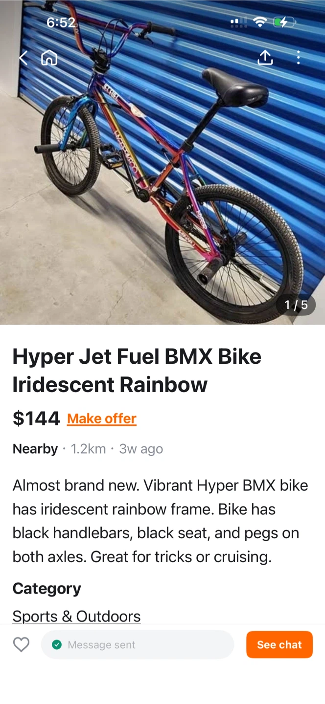 Hyper Jet Fuel BMX Bike Iridescent Rainbow