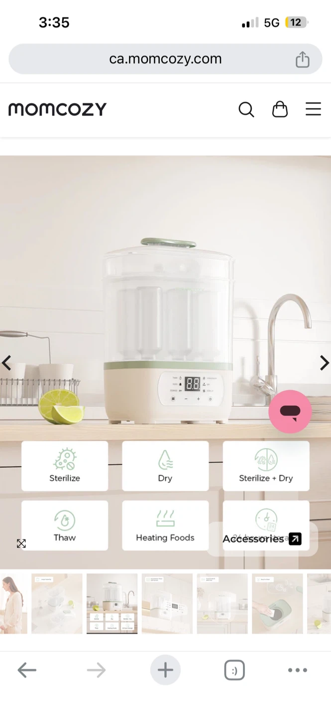 Momcozy 8-in-1 Baby Bottle Steam Sterilizer - photo 2