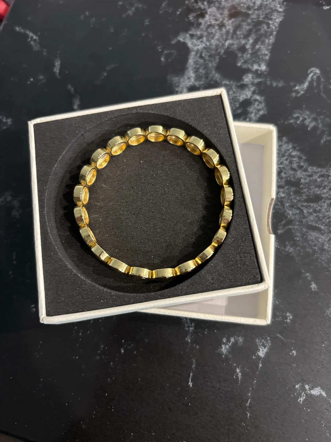 LISA GOZLAN Gold Tone Smiley Face Bracelet - photo 2