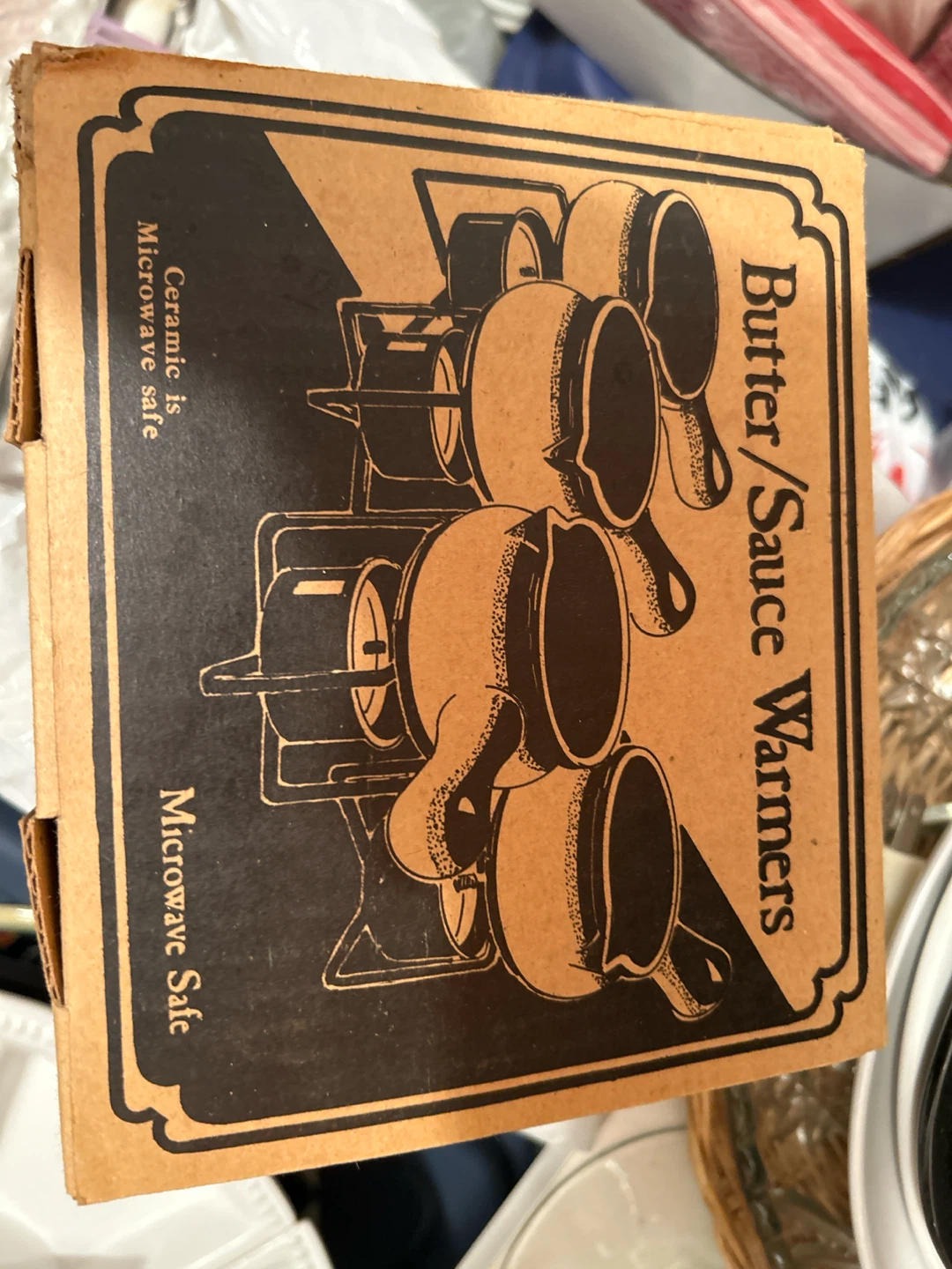 Butter/Sauce Warmers Set with 4 Warmers & Candles