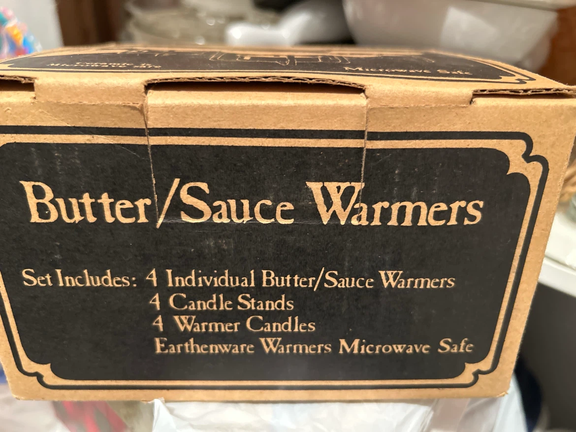 Butter/Sauce Warmers Set with 4 Warmers & Candles - photo 2