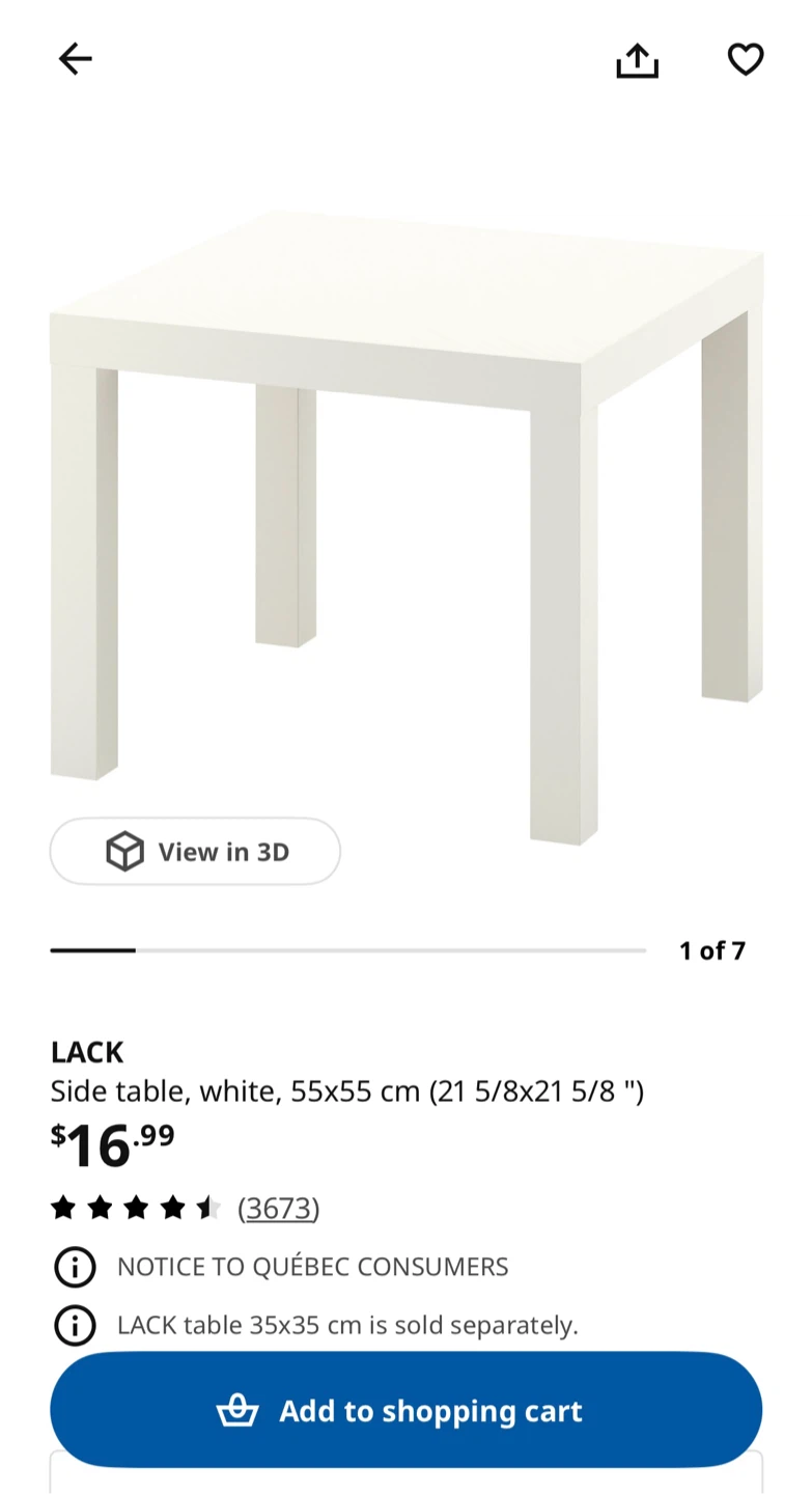 2 IKEA LACK Tables & Table lamp - good condition - photo 4