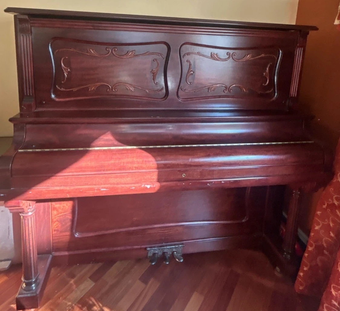 Upright Piano - Dark Wood Finish
