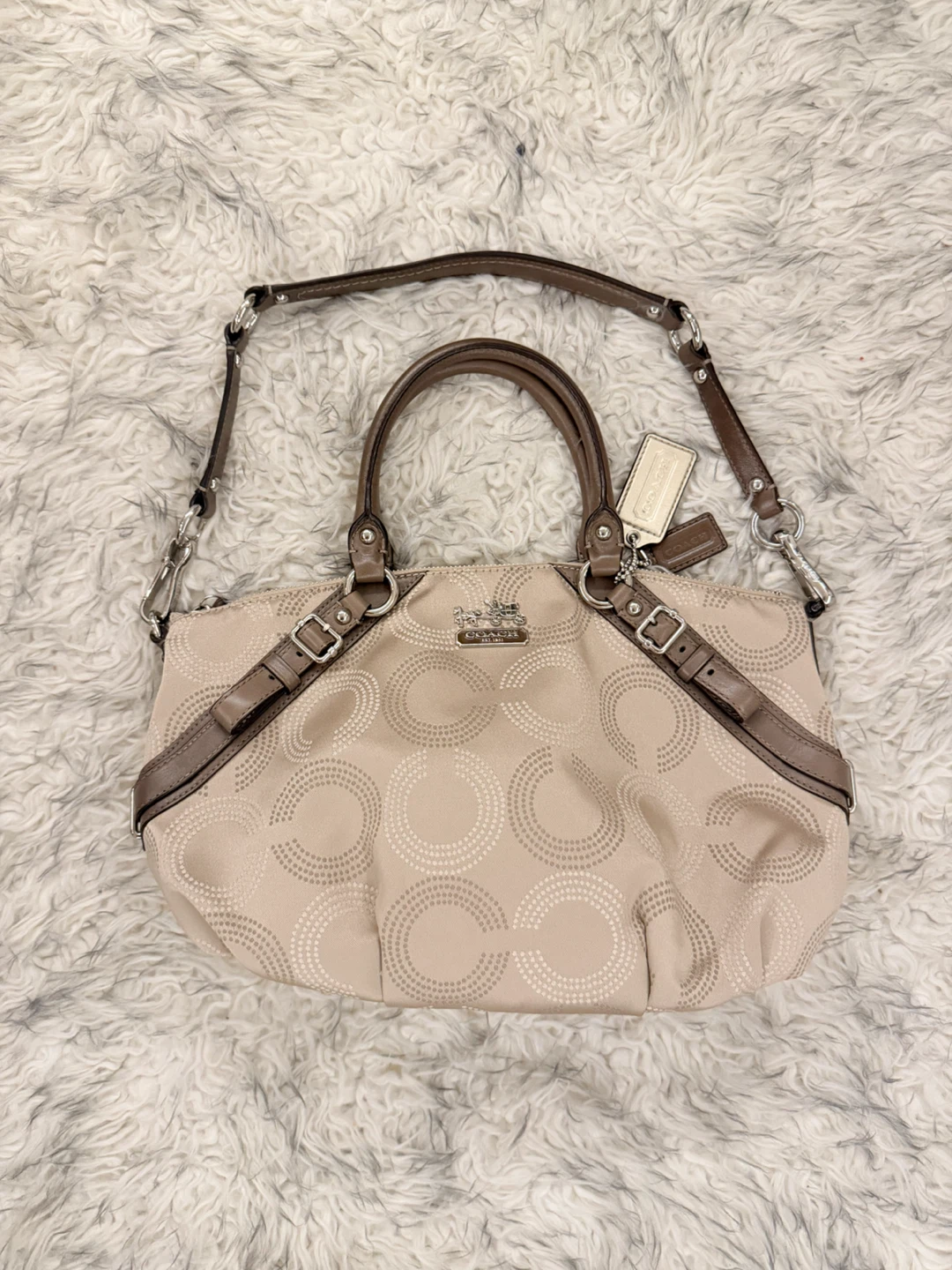 Coach Maddison Sophia Dotted Op Art - Khaki