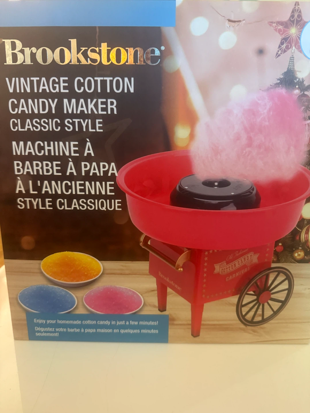Brookstone Vintage Cotton Candy Maker Classic Style
