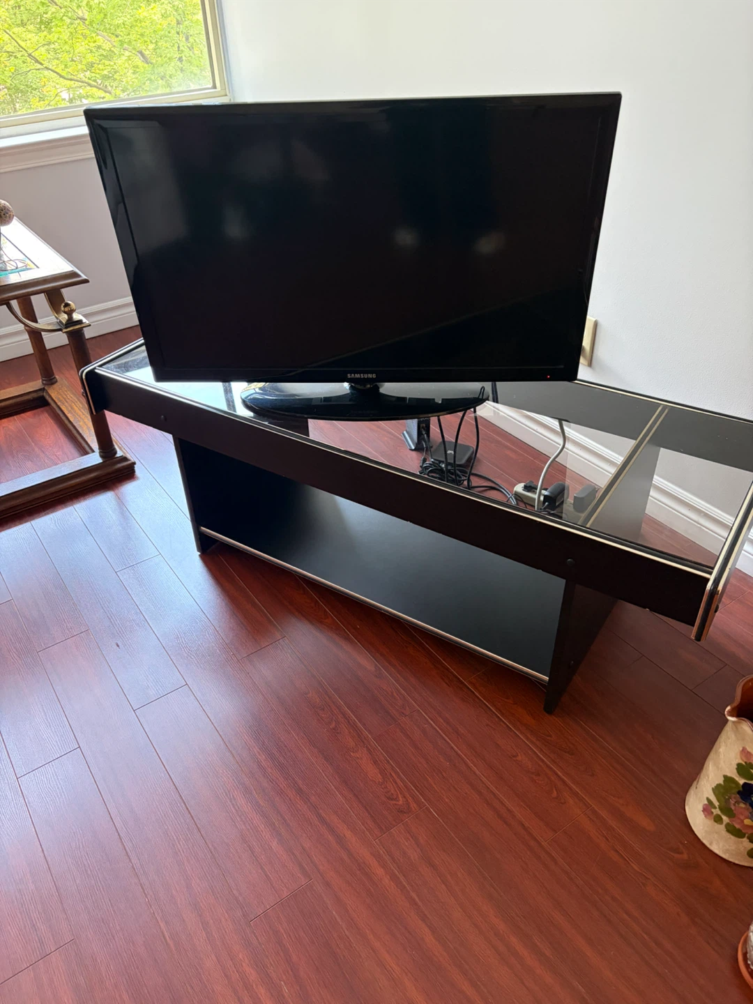 Samsung TV Stand with Glass Top - photo 2