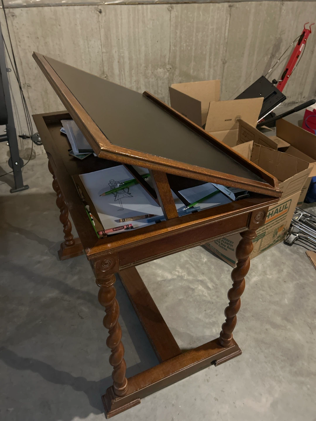 Vintage Wooden Art Easel Table