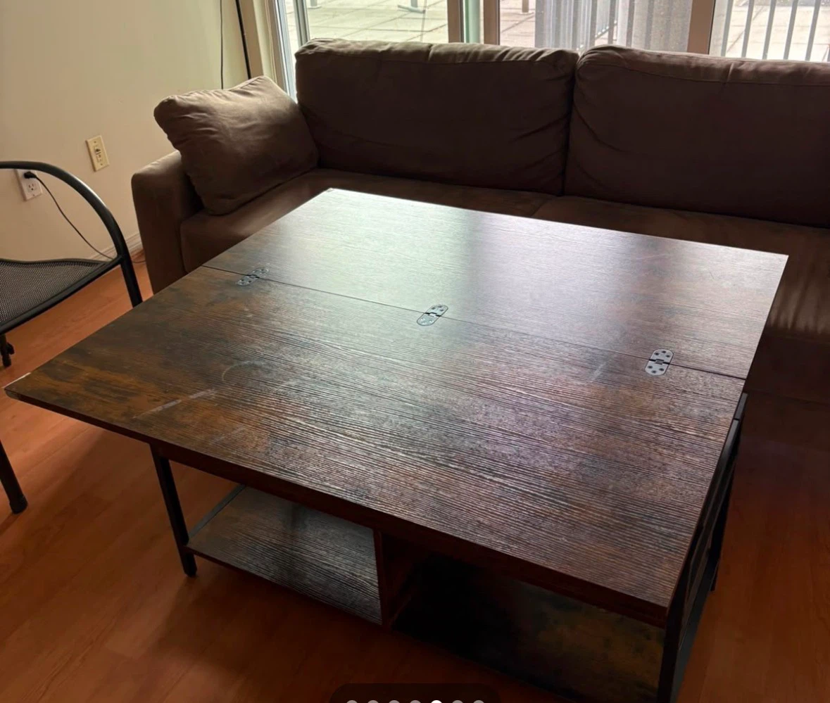 Lift Top Coffee Table with Storage - photo 3