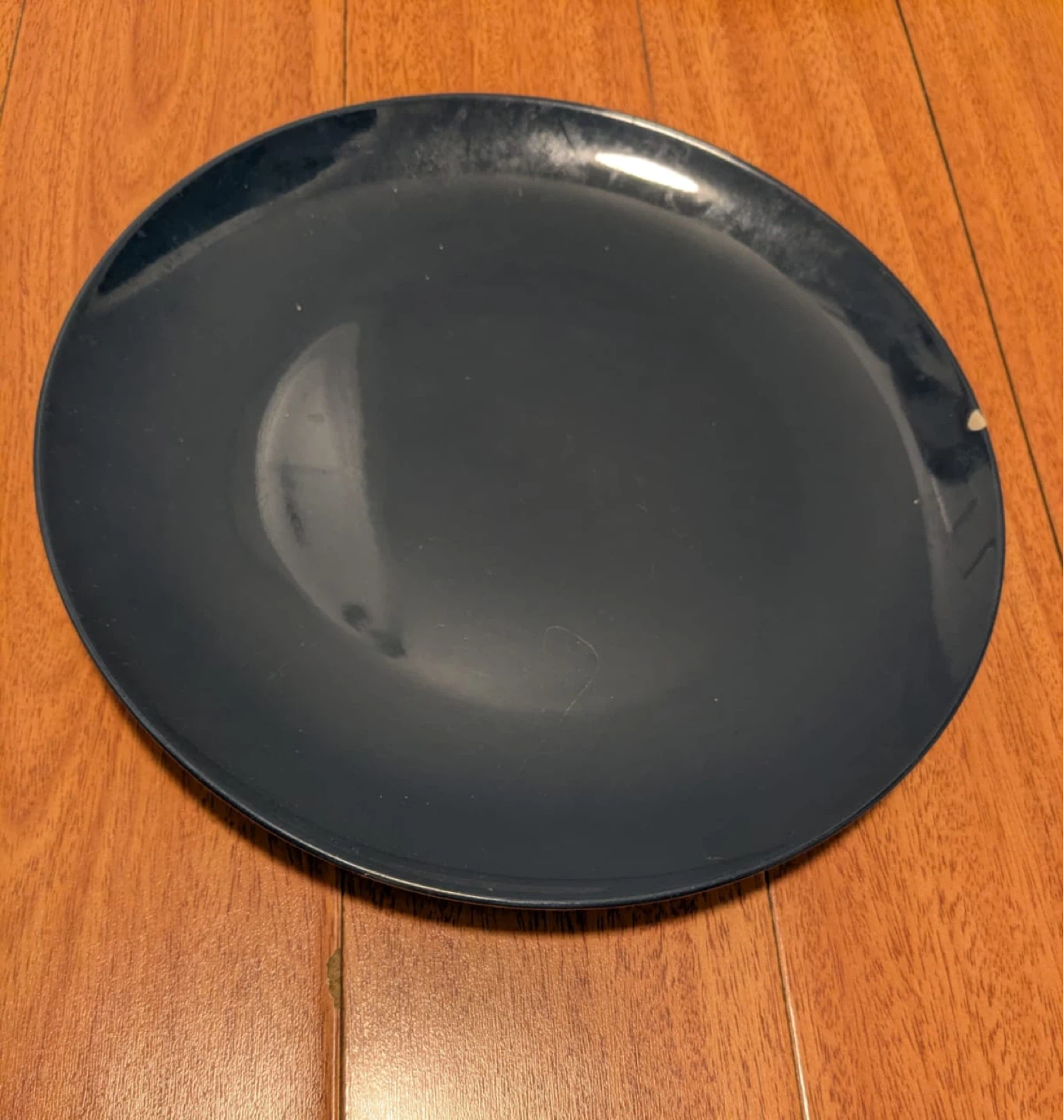 Ikea Dark Blue Dinner Plate (tiny chip in one corner)