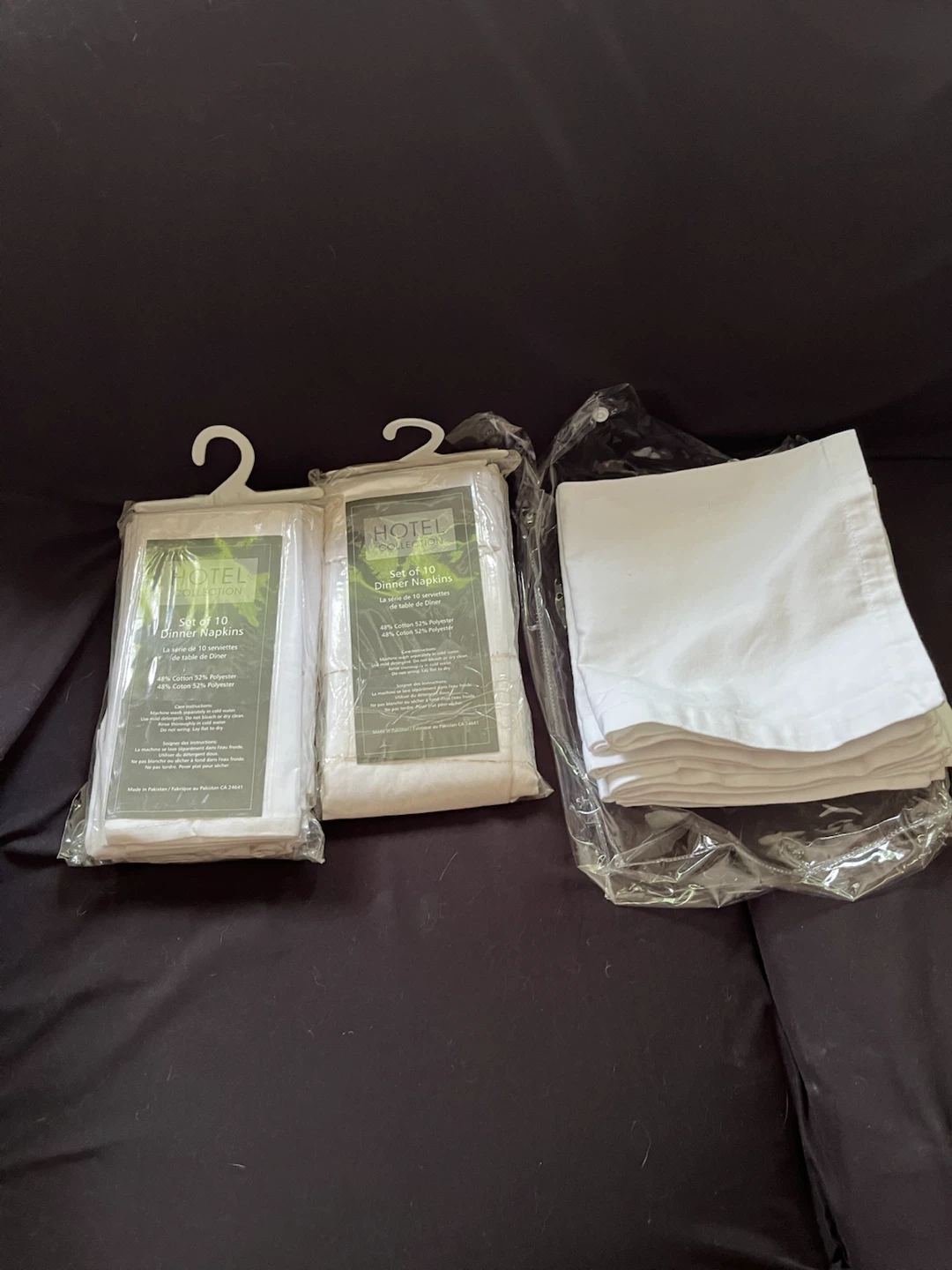 Set of 10 Hotel Collection Dinner Napkins