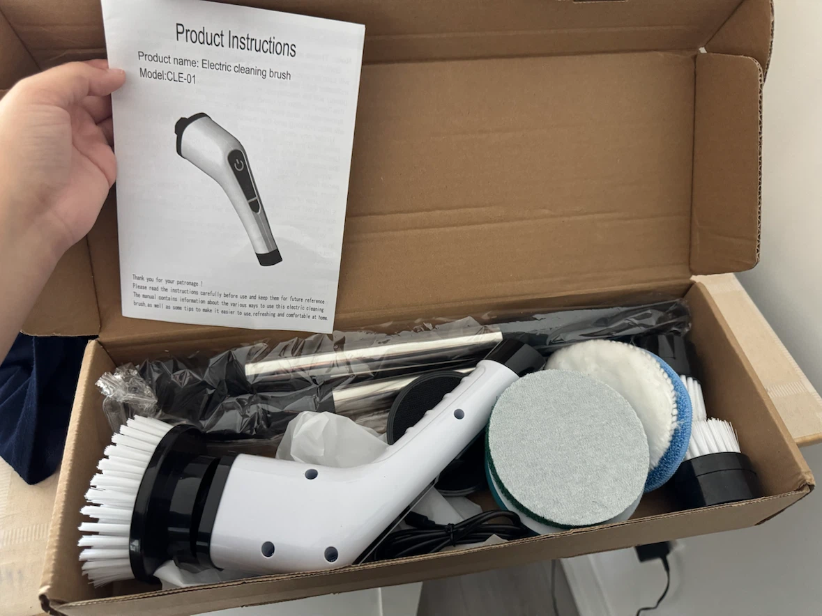 Electric Cleaning Brush with Attachments - photo 2