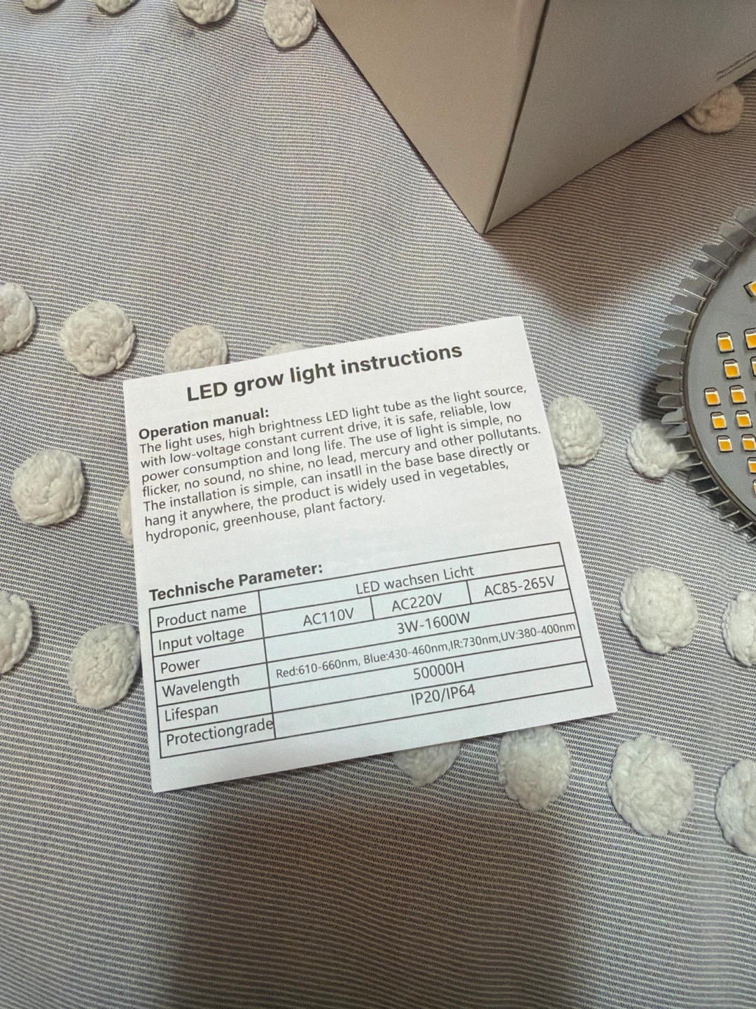 LED Grow Light Bulb - photo 2