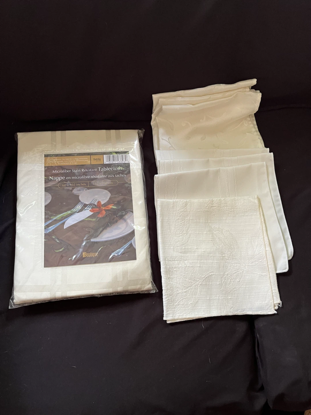 Boutique Microfiber Stain Resistant Tablecloth 60" x 102"