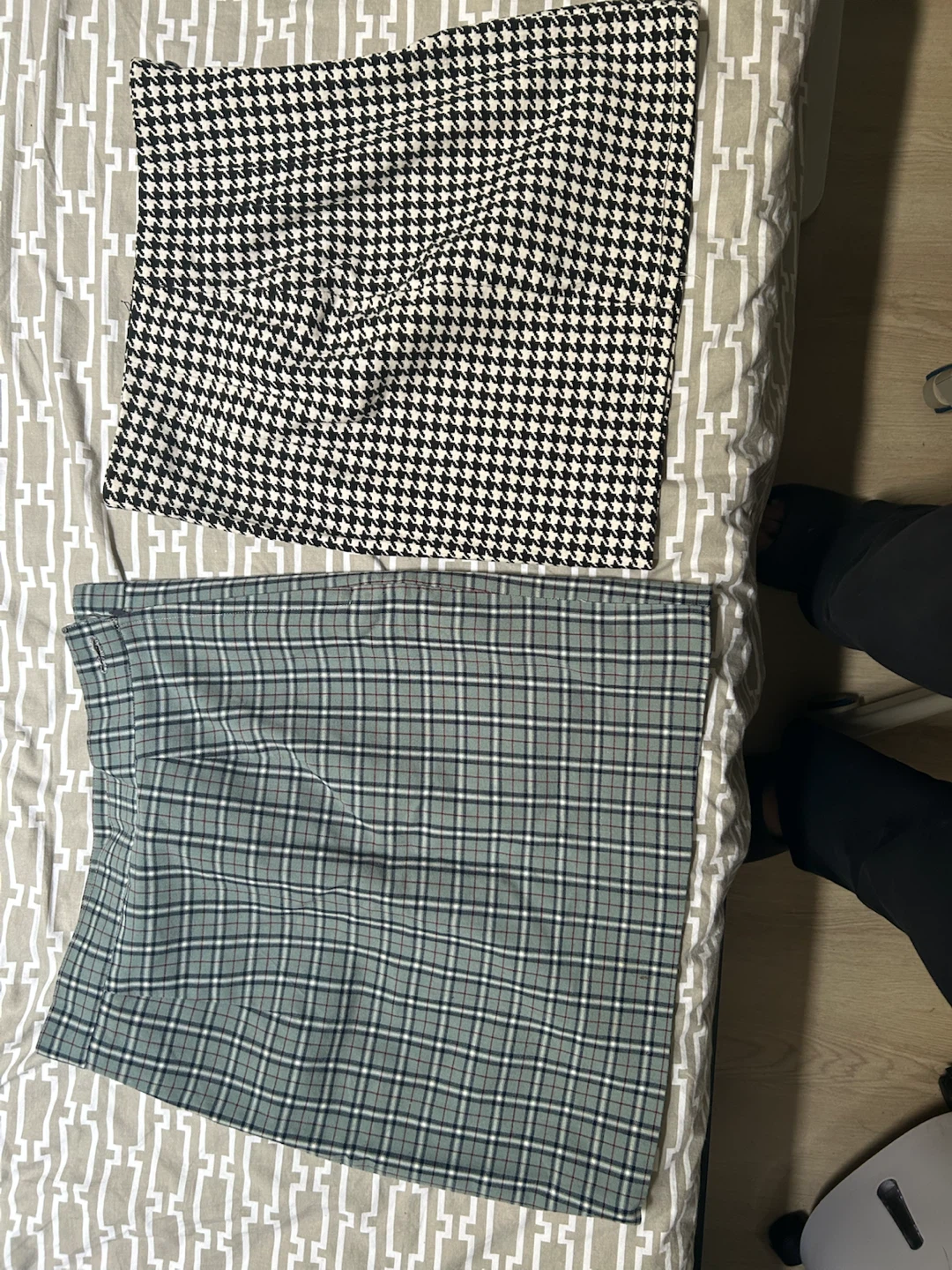 Houndstooth & Plaid Skirts
