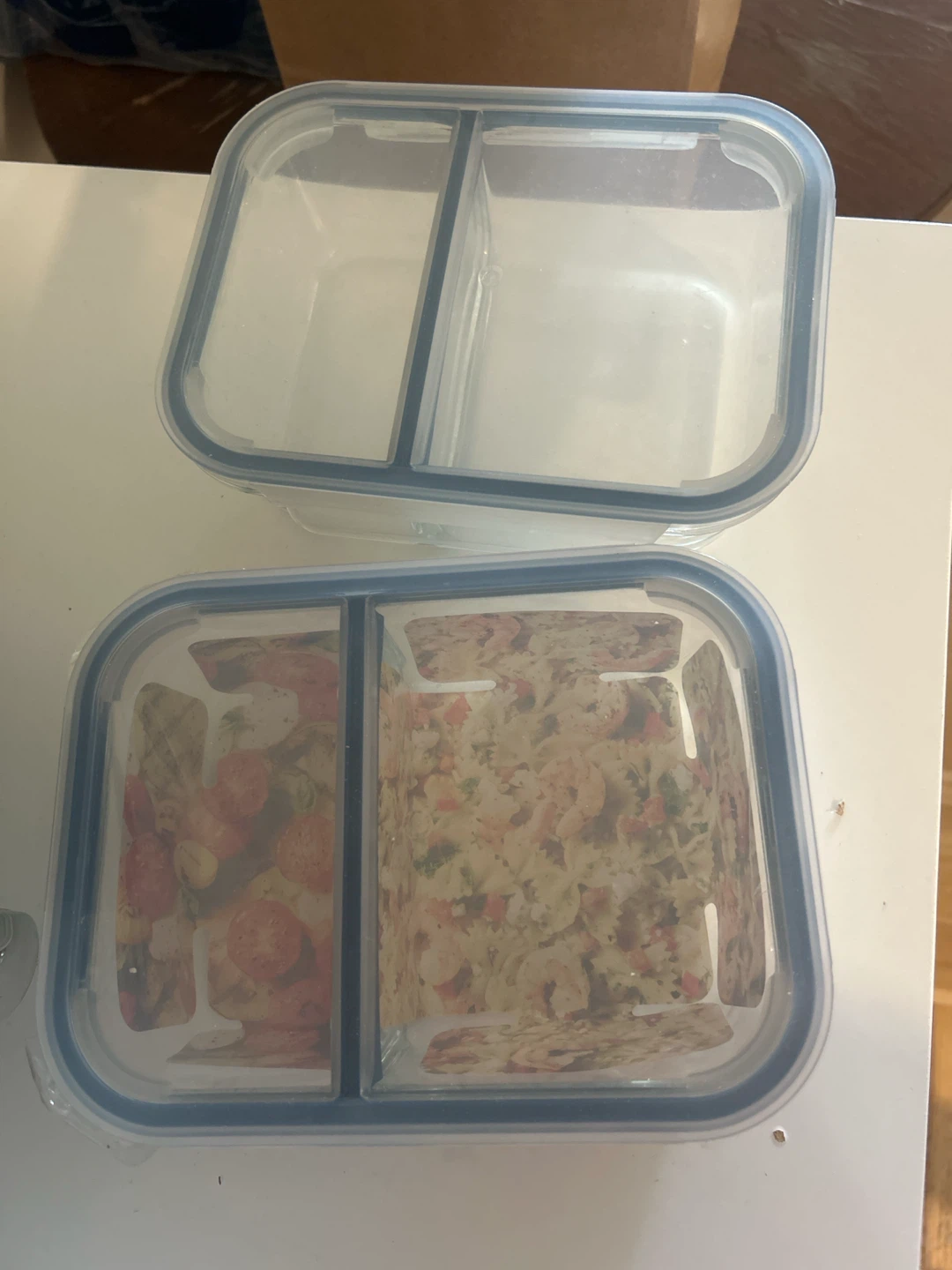 2-Compartment Food Storage Container