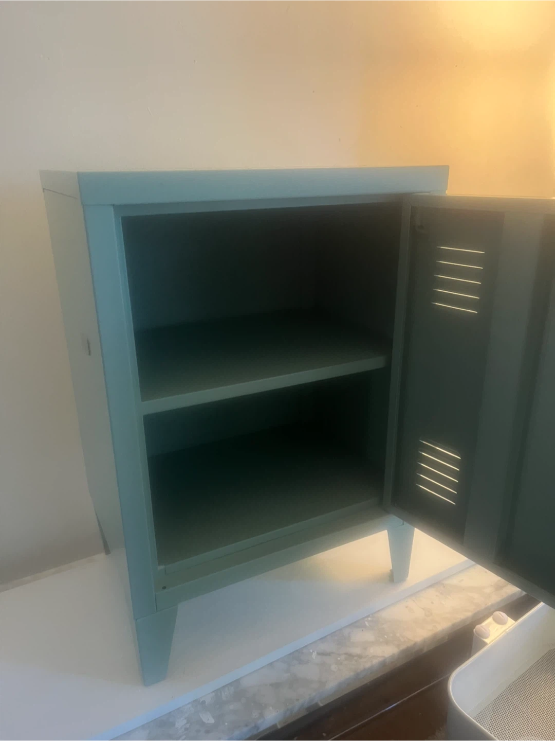 Light Blue Metal Locker Cabinet - photo 2