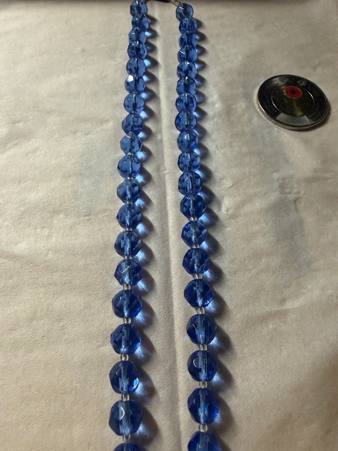 Authentic Mid-century Art Deco era Czech crystal necklace