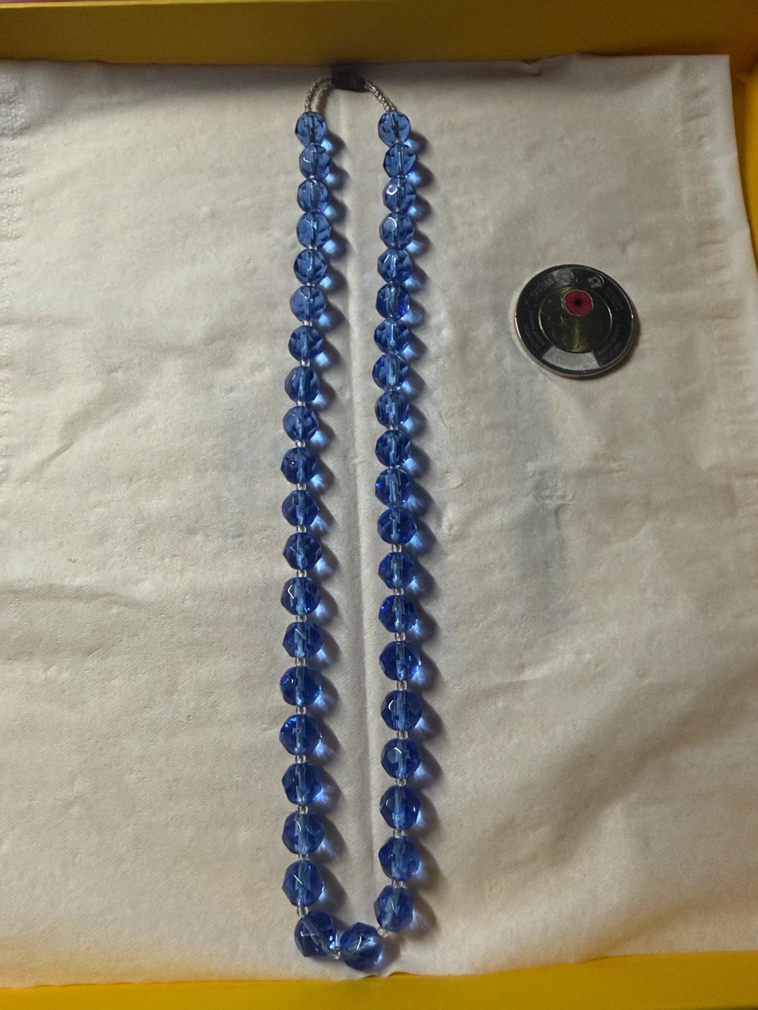 Authentic Mid-century Art Deco era Czech crystal necklace - photo 3