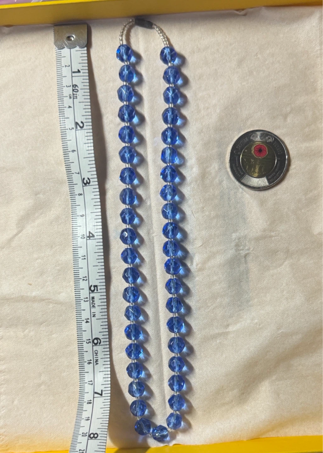 Authentic Mid-century Art Deco era Czech crystal necklace - photo 2