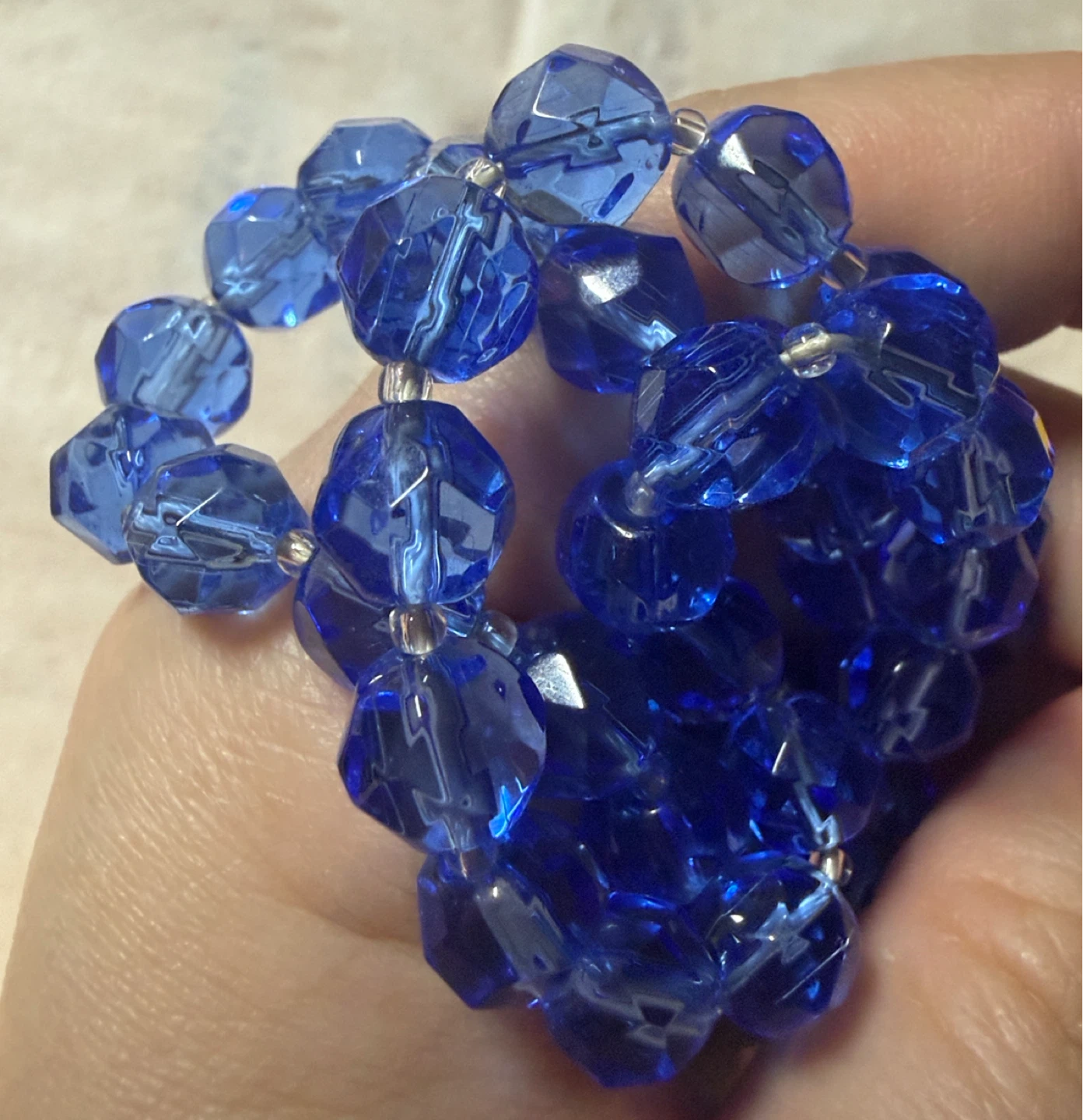 Authentic Mid-century Art Deco era Czech crystal necklace - photo 4