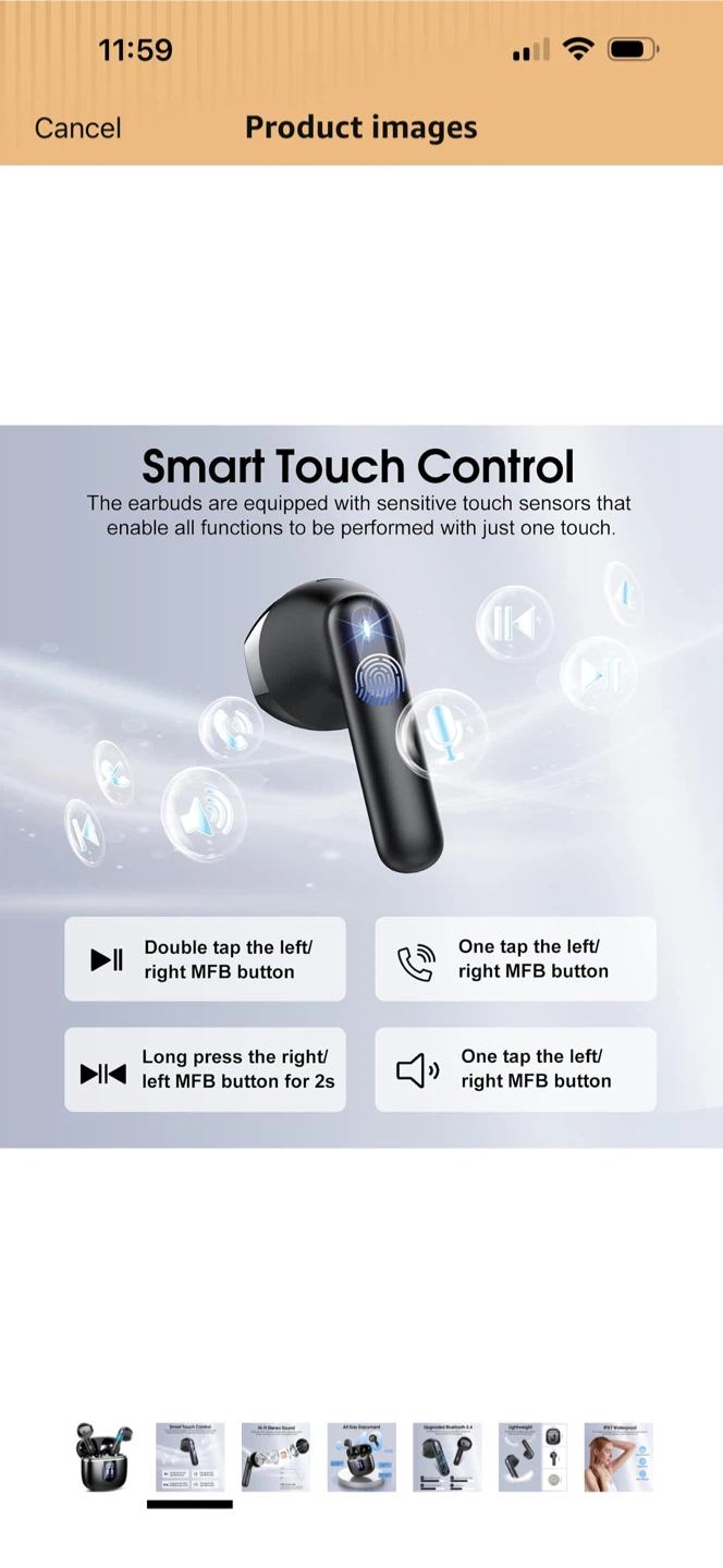 Cillso Wireless Earbuds, Bluetooth 5.4 Headphones - photo 2