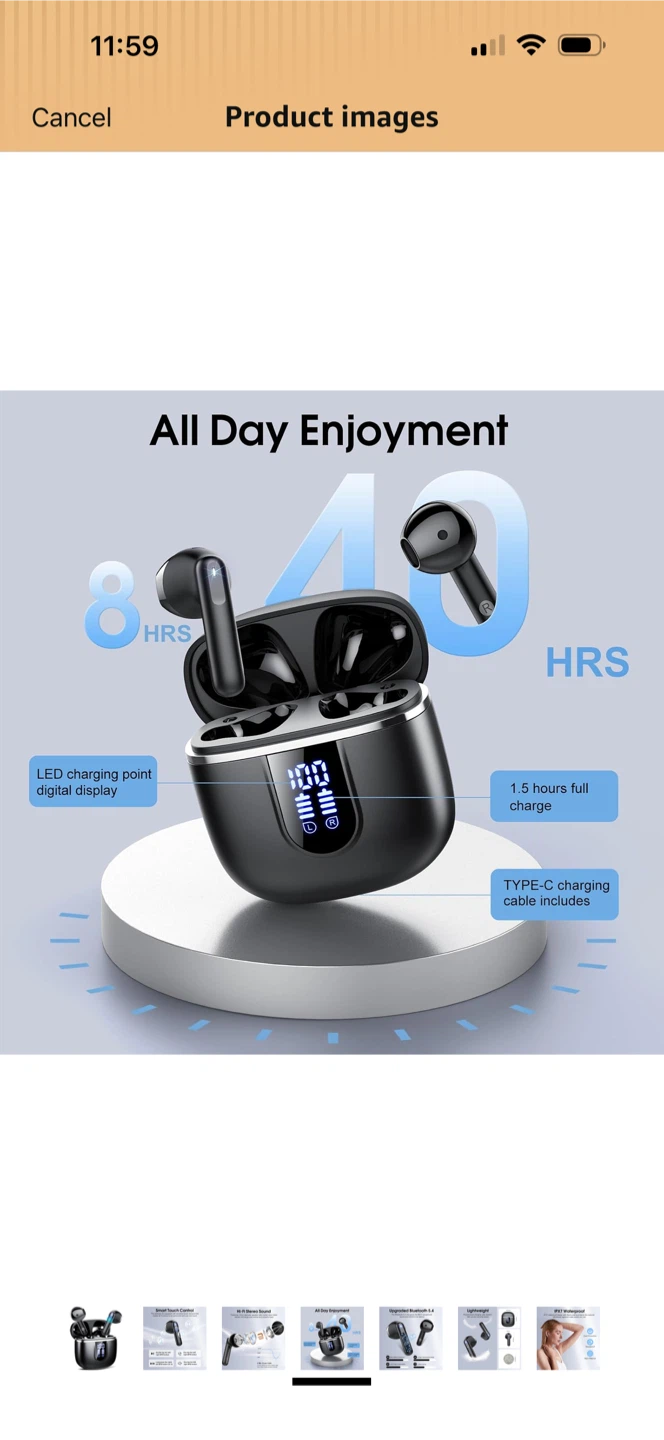 Cillso Wireless Earbuds, Bluetooth 5.4 Headphones - photo 4